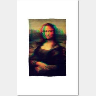 Mona Lisa Glitch Posters and Art